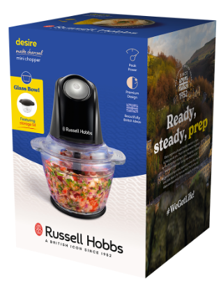 Подрібнювач Russell Hobbs 27131-56 Matte Charcoal Mini Chopper | Зображення 6