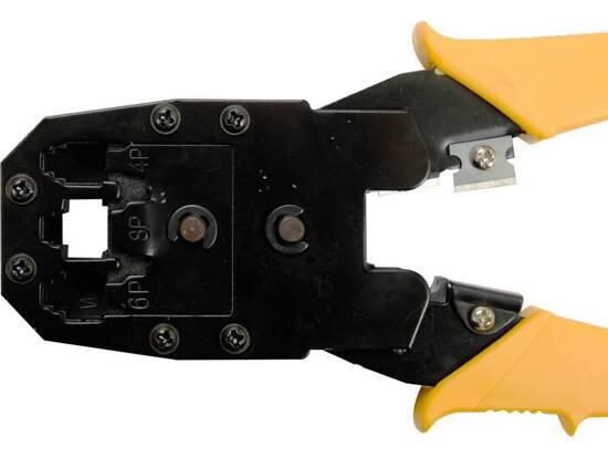 Кліщі зажимні телефонних мережевих клем RJ45 RJ10 RJ11 VOREL-45504 | Зображення 3
