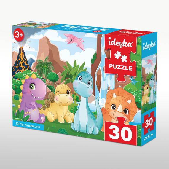 Пазли Милі динозаври Ideyka LP30-008 30 елементів Різнокольоровий shop (4823104391456) | Зображення 1