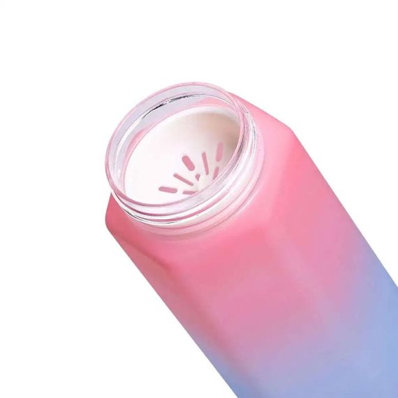 Пляшка для води Keep Going 650 мл з наклейками рожева HP-14-47P | Зображення 4