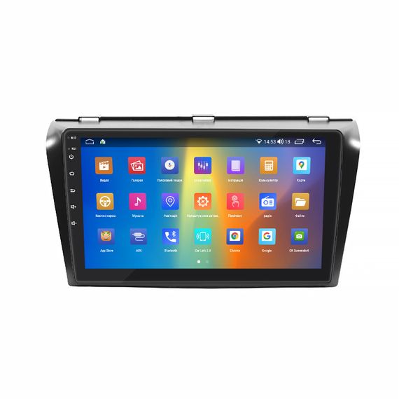 Штатная магнитола 9" Lesko для Mazda 3 I (BK) 2003-2006 4/64Gb CarPlay 4G Wi-Fi GPS Prime 8 ядер охлаждение | Зображення 1