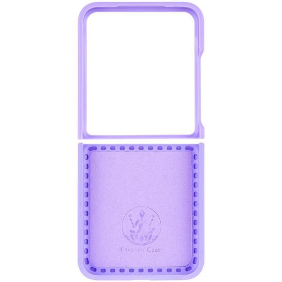Чохол Foldables Silicone Cover Lakshmi (AAA) для Motorola Razr 50 Білий / White Бузковий / Dasheen | Зображення 3