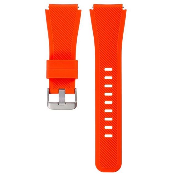 Силиконовый ремешок для часов Samsung Galaxy Watch 46 mm SM-R800 - Orange | Зображення 3