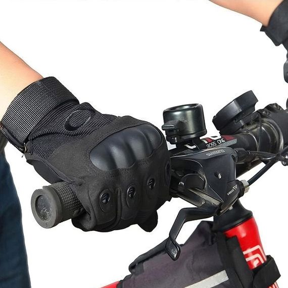 Тактические перчатки с закрытыми пальцами, размер L, Черные / Полнопалые перчатки | Зображення 6