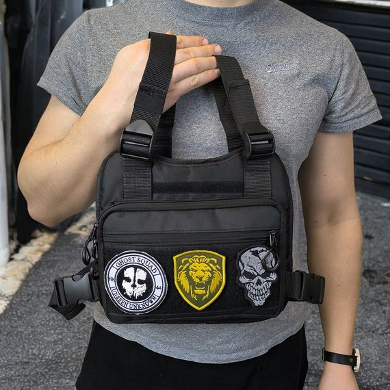 Тактична сумка несесер, Сумка нагрудна водонепроникна Чоловіча тактична з кордури VJ-87 | Зображення 3