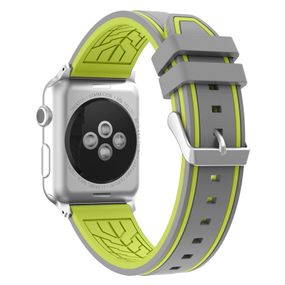 Силиконовый ремешок Primo Color Strip для Apple Watch 38mm / 40mm / 41mm - Grey&Yellow