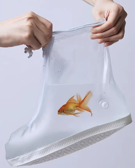 Чехол от дождя для обуви размер L 38-40. Многоразовые водонепроницаемые чехлы-бахилы для обуви с молнией | Зображення 8