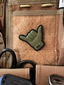 3D патч \ шеврон "Shaka" олива