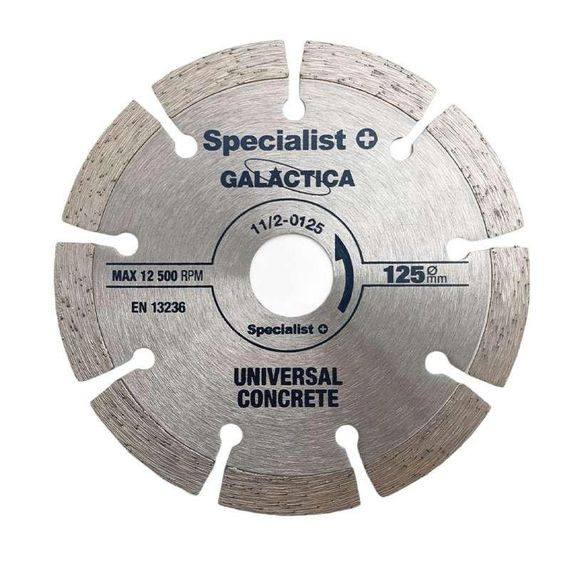 Диск алмазный Specialist+ GALACTICA 125x10x22,2 для бетона | Зображення 1