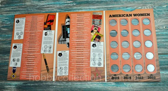 Альбом колекційний капсульний для пам'ятних монет США American Women Quarters | Зображення 5