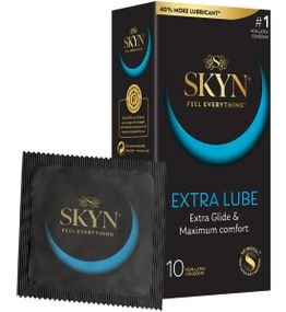 Презервативи ультратонкі SKYN Extra Lube з поліізопрену (ціна за пачку, 10 шт.