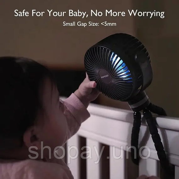 Вентилятор для коляски, маленький портативный вентилятор Momcozy | Зображення 3