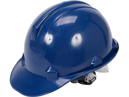 Каска для захисту голови VOREL синя з материалу HDPE VR-74175
