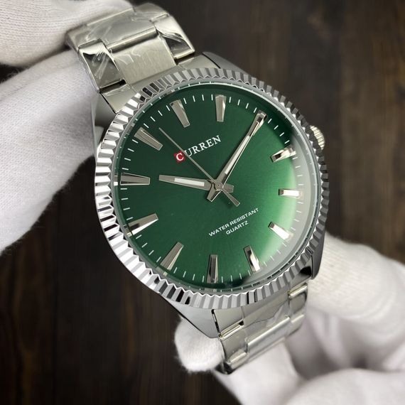 Чоловічий годинник Curren 8425 Silver-Green | Зображення 3