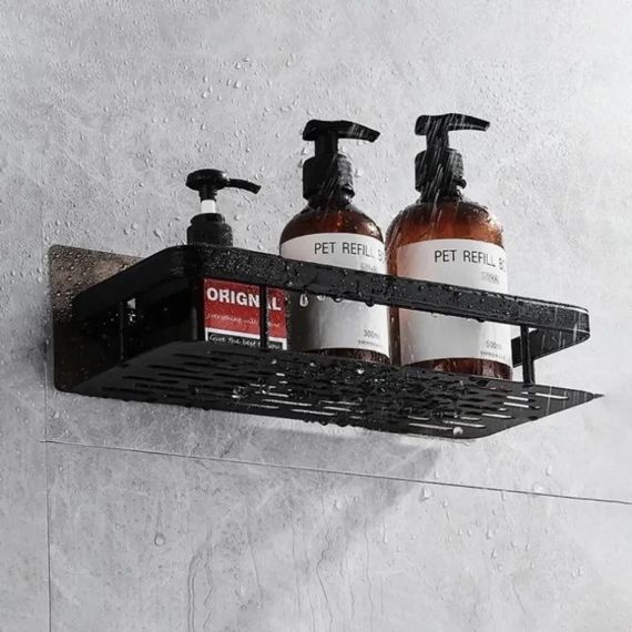 Підвісна металева полиця для ванної кімнати Bathroom shelf Органайзер у ванну До 10 кг | Зображення 3