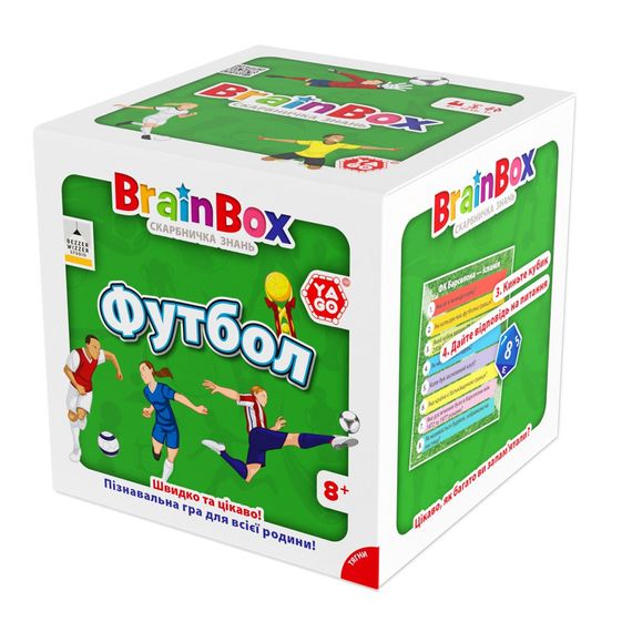 Карткова гра Brainbox "Футбол" Yago BZZBRFB02UA 55 карток 1 гральний кубик | Зображення 2