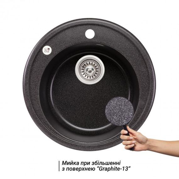 Кухонна мийка Lidz D510/200 GRF-13 (LIDZGRF13D510200) | Зображення 2