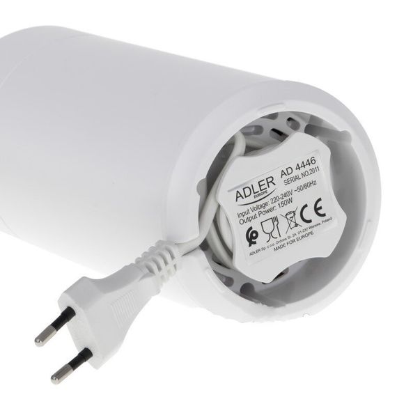Кофемолка электрическая Adler AD-4446-ws 150 Вт белая | Зображення 3