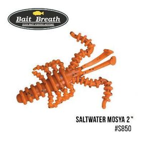 Силіконова приманка, Їстівний силікон Bait Breath Saltwater Mosya 2" (10 шт.) (S850 Mad orange／blue)