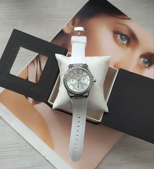 Жіночий годинник Guess silver/white | Зображення 1