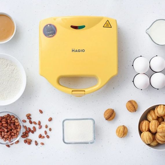 Вафельниця-Горішниця MAGIO МG-391, 750 Вт, якісна побутова вафельниця, електровафельниця | Зображення 5