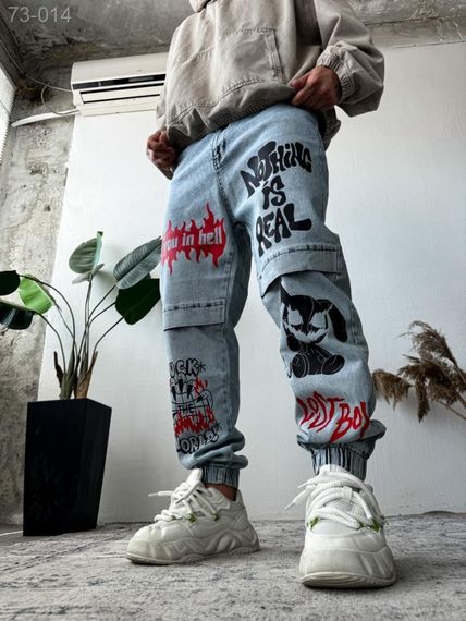 Джинси дтф , колір блакитний - 73-014 | Зображення 1