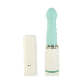 Розкішний вібратор-пульсатор з присоскою Pillow Talk - Feisty Thrusting Vibrator, Teal