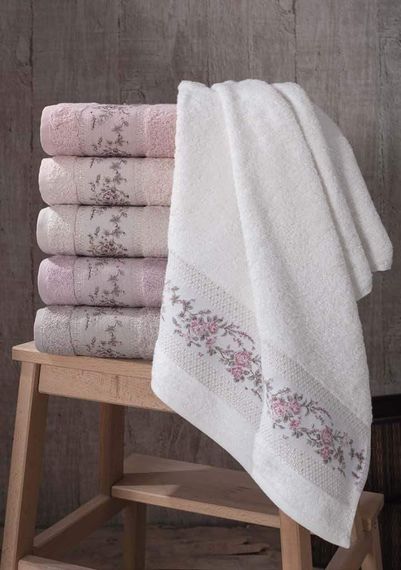 Набор бамбуковых полотенец 50х90 см Pupilla Ronesans 6 шт. | Зображення 1