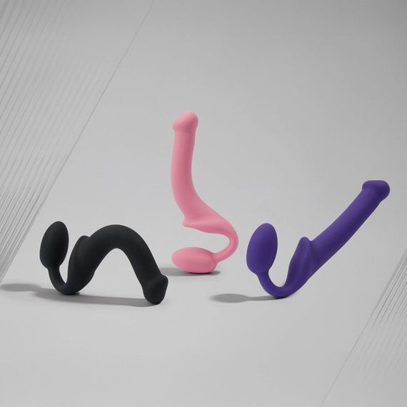Безремінний страпон Strap-On-Me Rose M, повністю регульований, діаметр 3,3 см | Зображення 8
