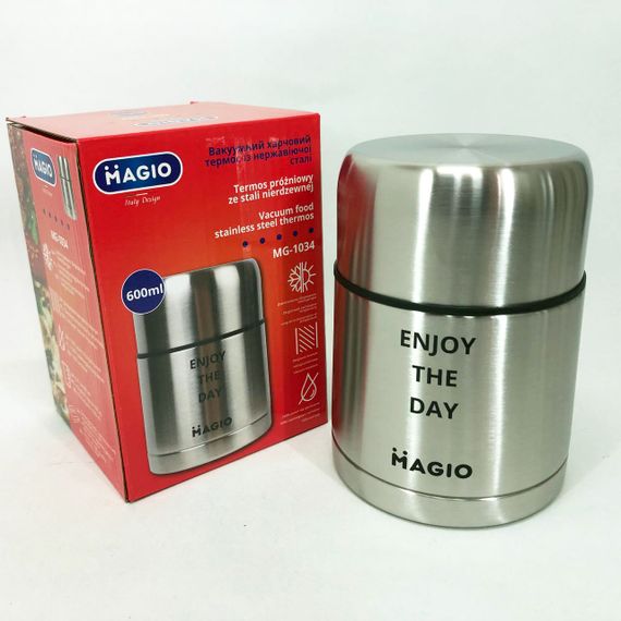 Пищевой вакуумный термос Magio MG-1034 600 мл, Двойной термос для еды, Термос для CZ-188 горячих блюд | Зображення 4