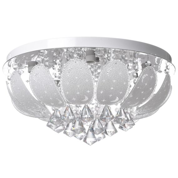 Люстра торт потолочная с пультом LED E14 60W RGB WH (BCL-649S/5)