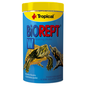 Сухий корм для водоплавних черепах Tropical в паличках «Biorept W» 500 мл