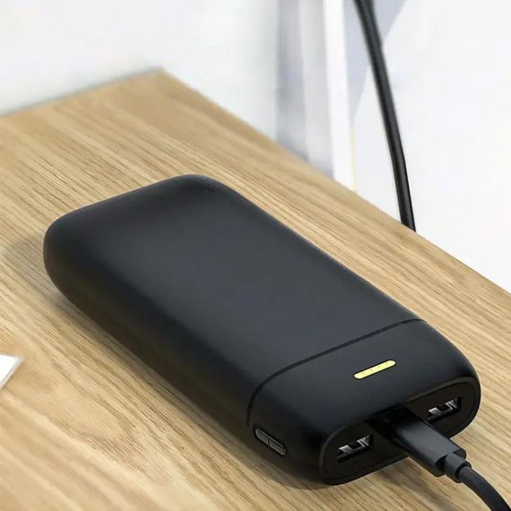 Портативний зарядний пристрій зі швидкою зарядкою 20000mAh з USB, LENYES PX267, Чорний / Повербанк для телефону / Зовнішній | Зображення 1