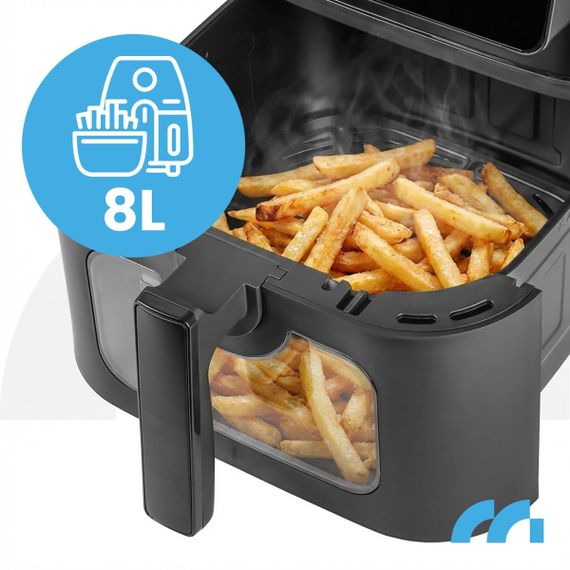 Мультипіч Maltec AirFryer2000W-8LB, 8 л, аерофритюрниця без олії з віконцем і підсвіткою | Зображення 7