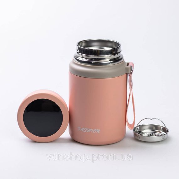 Термос Fashion з датчиком температури 700 мл Рожевий HP-14-20P | Зображення 4