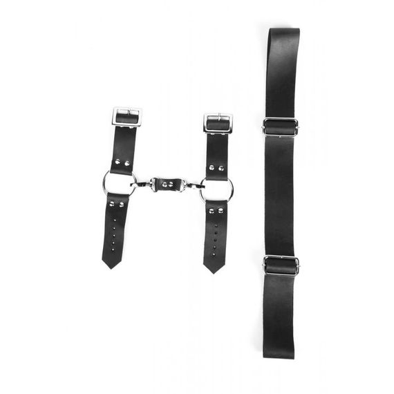 Набір наручників HC8B Candy Hero, екокожа, чорні, One Size | Зображення 5