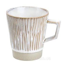 Чашка порцелянова для чаю та кави 300 мл у стилі ретро Коричнева HP7208BR