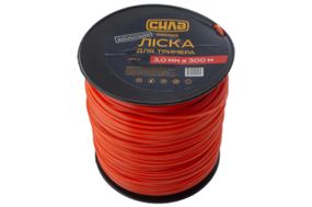Волосінь для тримера 3,0 мм зірка 300 м СИЛА 5501891