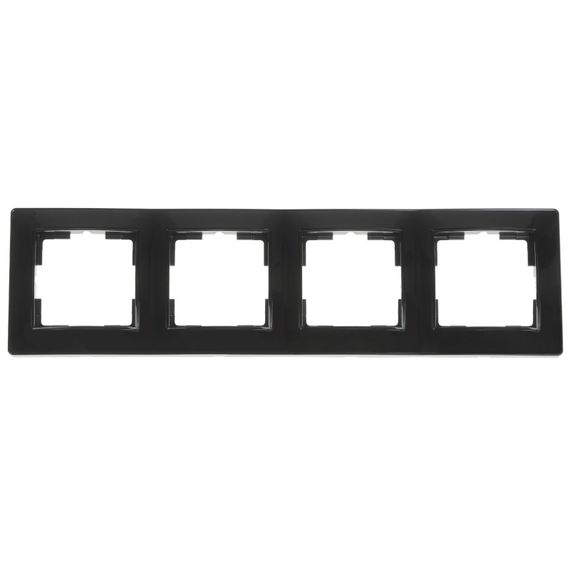 Рамка на 4 поста черная RB-4F/A bk