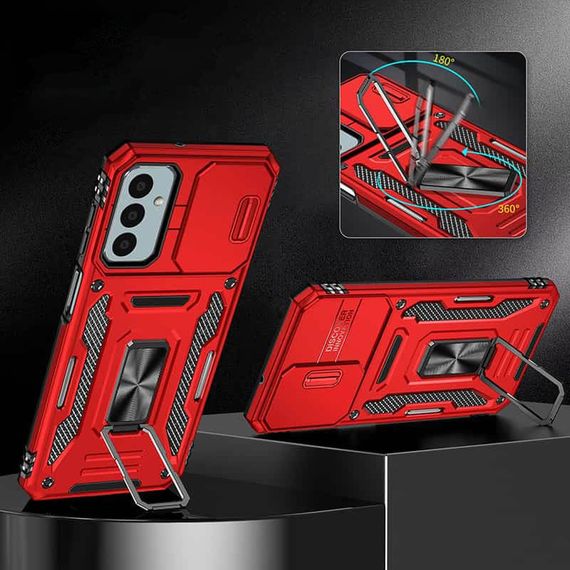 Ударопрочный чехол Camshield Army Ring для Samsung Galaxy A25 5G Красный / Red | Зображення 1