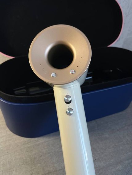 Фен  Super Hair Dryer білий з іонізацією та турборежимом з кесом на 1 насадку | Зображення 2