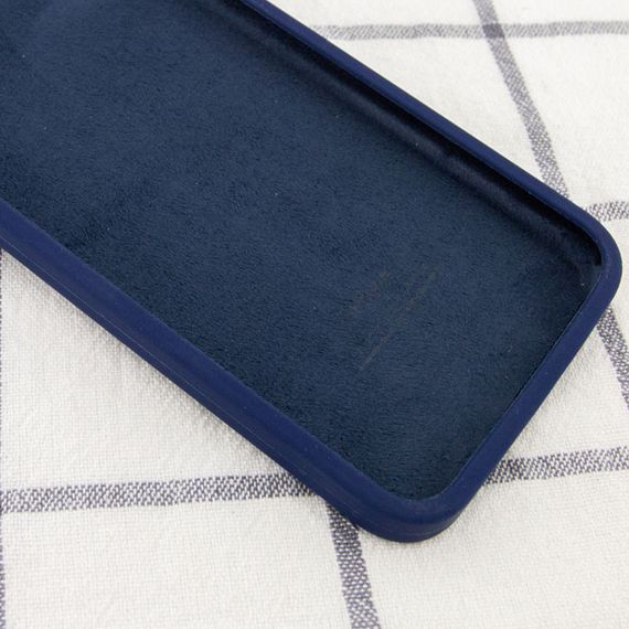 Чехол Silicone Case Square Full Camera Protective (AA) для Apple iPhone 11 (6.1") Темно-синий / Midnight blue | Зображення 2
