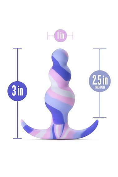 Анальна пробка, блакитна, AVANT TWILIGHT BLUE sexstyle | Зображення 6