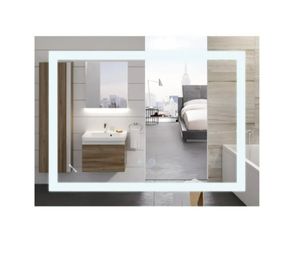 Дзеркало Mixxus WARM MR12-70x50-REVERSE з LED Touch, Anti-fog, димером, регулюванням яскравості (MI6670)