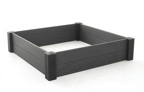 Грядка садовая квадратная Keter Vista Modular пластиковая для растений и овощей антрацит 17210619