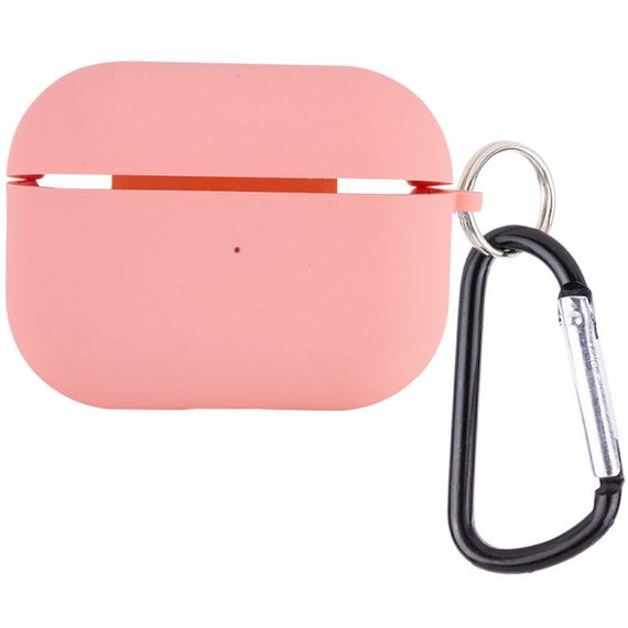 Силиконовый футляр с микрофиброй для наушников Airpods 3 Розовый / Pink