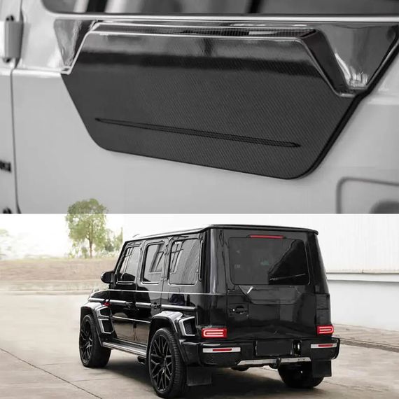 Накладка на крышку багажника (Карбон) для Mercedes G сlass W463 2018-2024 гг | Зображення 2