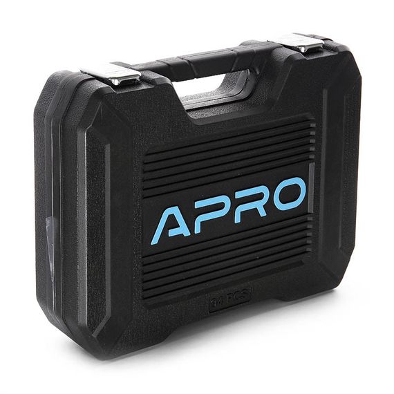 Набор насадок (инструментов) торцевых c трещоткой CrV 1/4, 1/2 (90Т) (94шт) APRO | Зображення 3