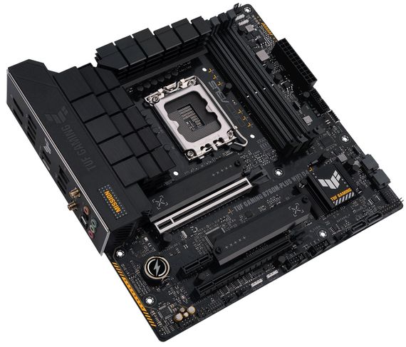 Материнcька плата ASUS TUF GAMING B760M-PLUS WIFI D4 s1700 B760 4xDDR4 M.2 HDMI DP Wi-Fi BT mATX (90MB1DG0-M0EAY0) | Зображення 3