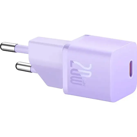 Сетевое зарядное устройство для Baseus GaN5 Mini Fast Charger 20W (Type-C), блочок зарядки, быстрая срядка | Зображення 2